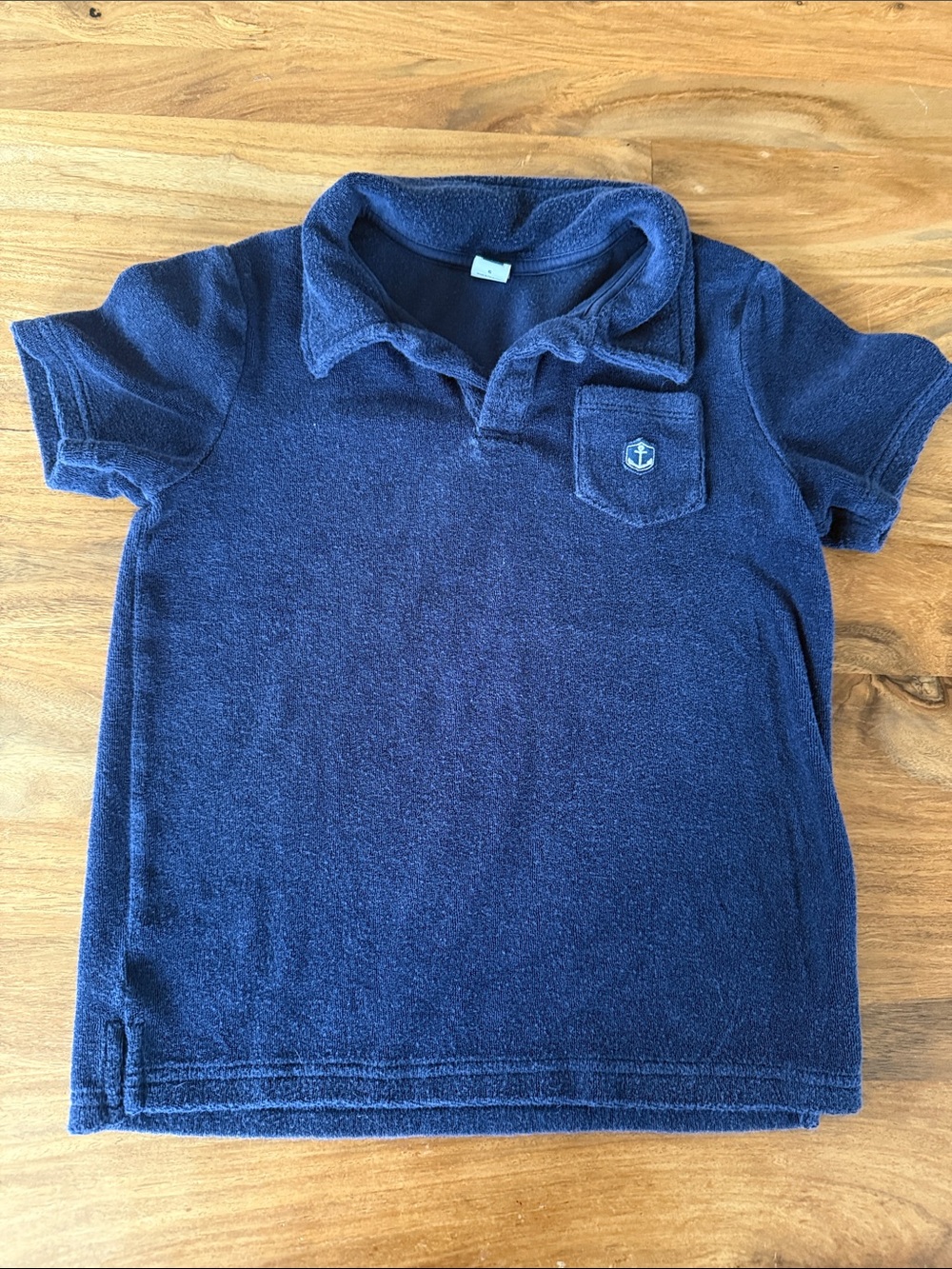 Janie and Jack Navy Blue Terry Polo Shirt
